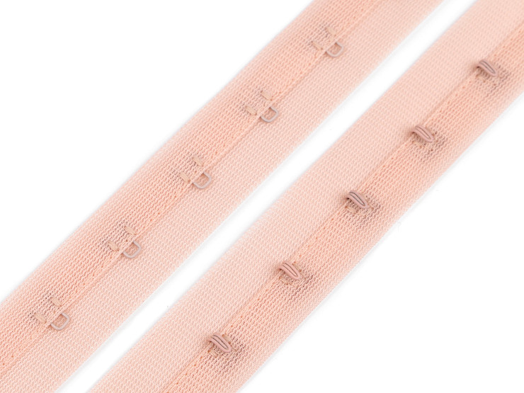 Bandă cu copci pentru confecții textile / corset, lățime 25 mm
