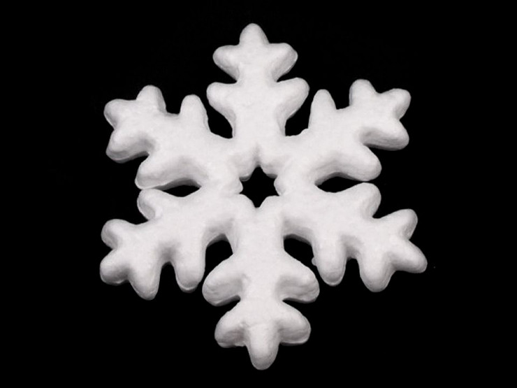 Snehová vločka polystyren Ø10cm