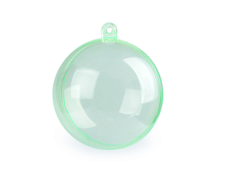 Glob plastic transparent format din două parți, Ø6 cm