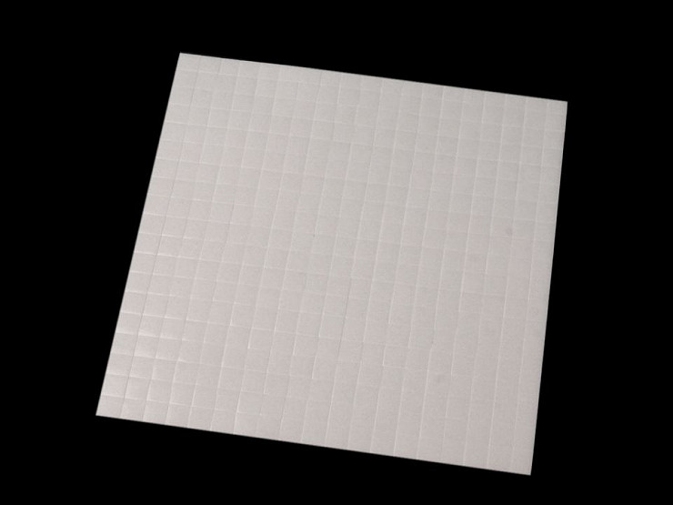 Obojstranné lepiace štvorčeky 5x5 mm