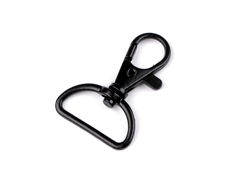 Fém karabiner 25 mm-es delfinkapocs bújtatóval