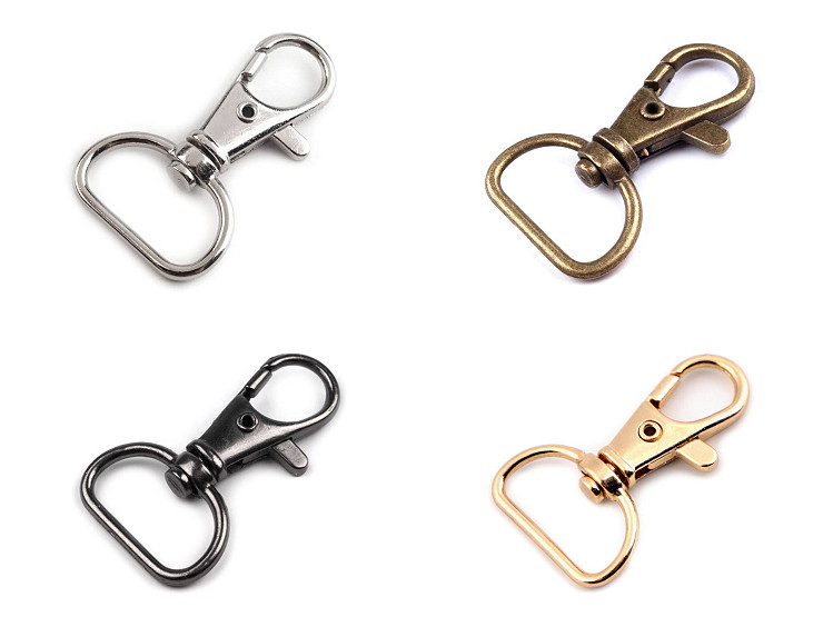 Metal Swivel Snap Hook / Carabiner, fits 18 mm strap