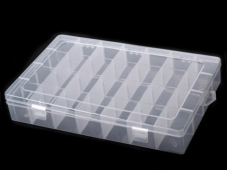 Sortierbox / Behälter aus Kunststoff 21x34x5 cm