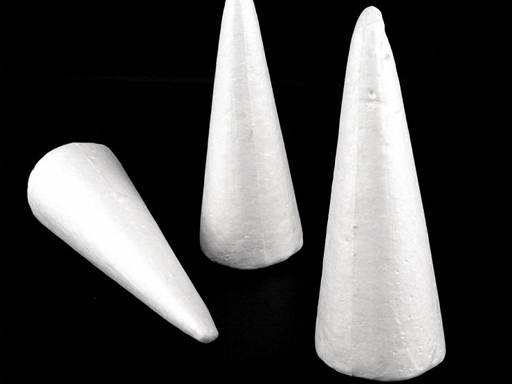 DIY Polystyrene Cones 9.5x24 cm