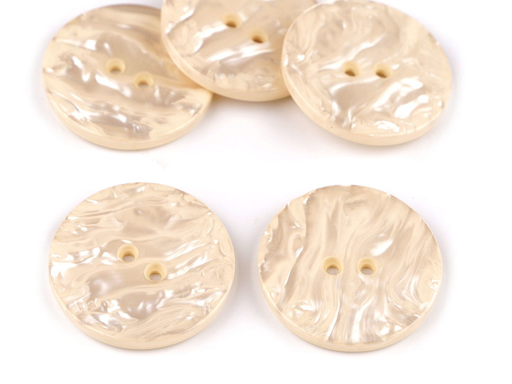 Gyöngyház gomb virág 60" (38,1mm)