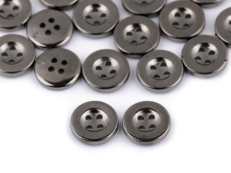 Plastic Button size 24', 32', 34' metal imitation