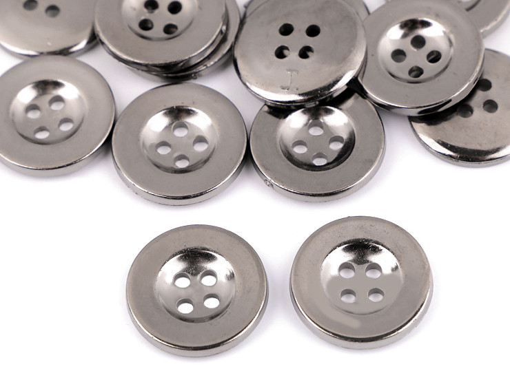 Plastic Button size 24', 32', 34' metal imitation