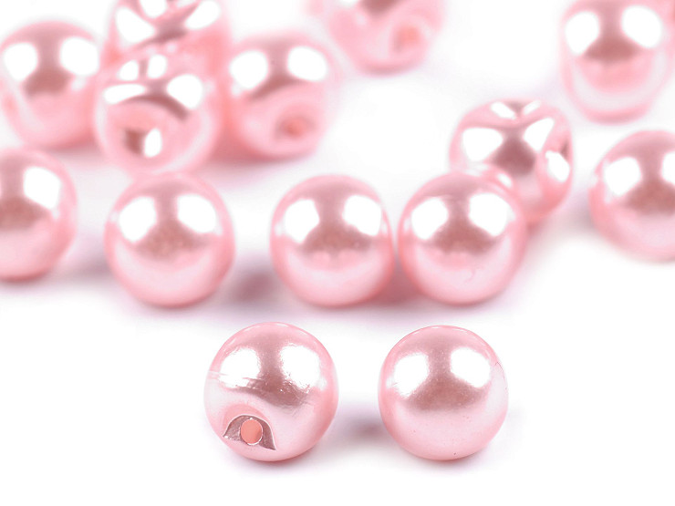 Bottone con finta perla, Ø 8 mm 