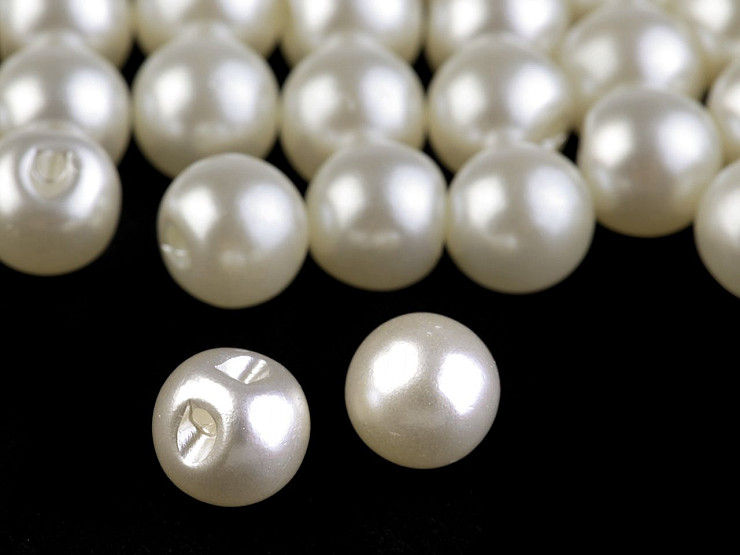 Perlen zum Annähen / Perlen Knöpfe Ø8 mm 