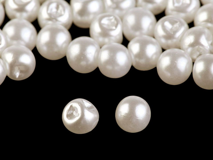 Perlen zum Aufnähen / Perlen Knöpfe Ø6 mm 