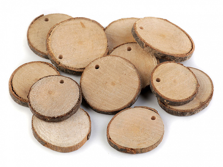 Prírodné drevené kolečko k domaľovaniu