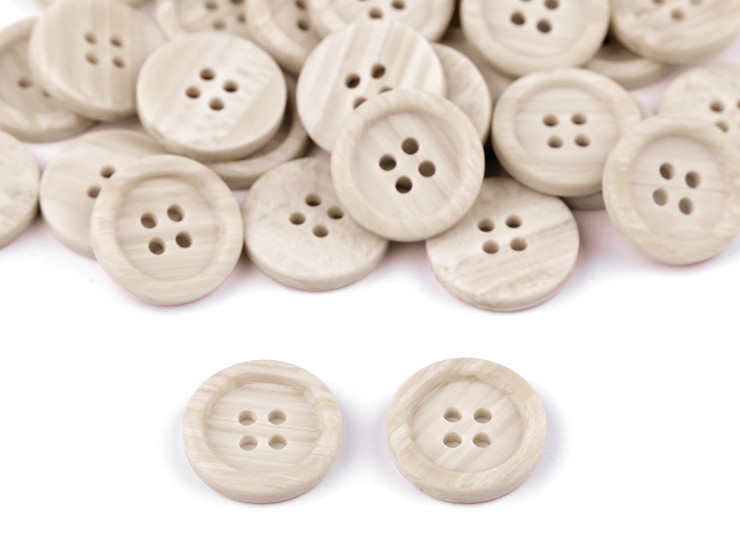 Button, Wood Imitation, size 24', 28'