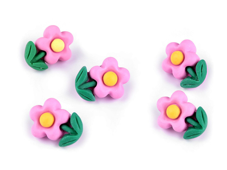 Botón flor en 3D, tamaño 24'