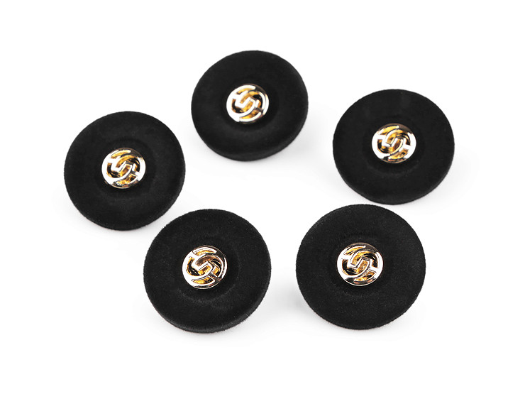 Samtknopf, Größe 28", 36"