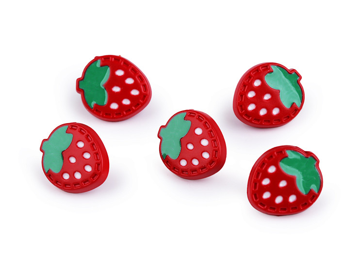 Button children's size 24' strawberry