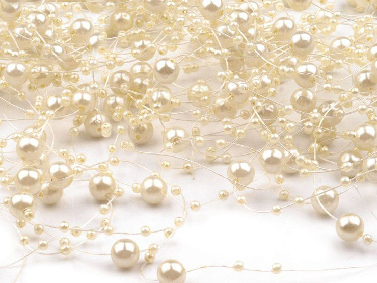 Guirlande de perles, Ø 7mm, longueur 130 cm