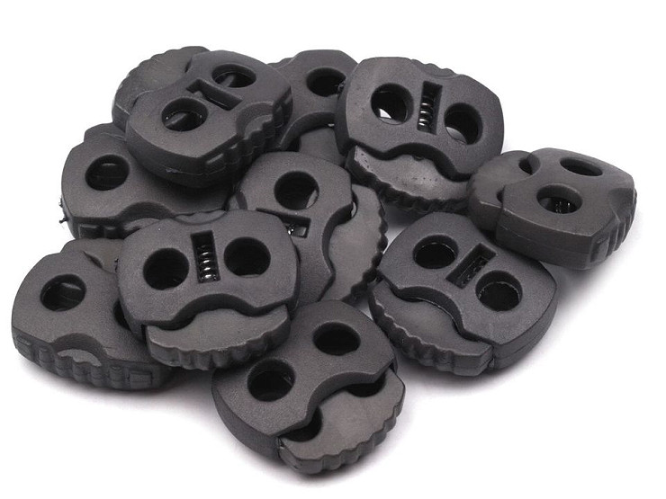 Cord Lock Stopper Toggles 20x20 mm 2-hole 