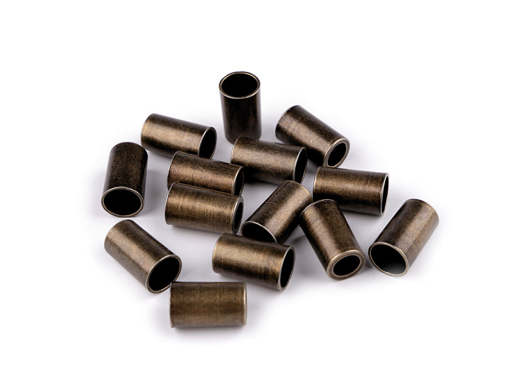 Estremità per cordoncini, in metallo, dimensioni: Ø 3,5 mm, Ø 5,5 mm