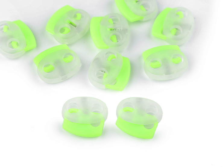 Plastic 2-hole Cord Stopper 17x19 mm