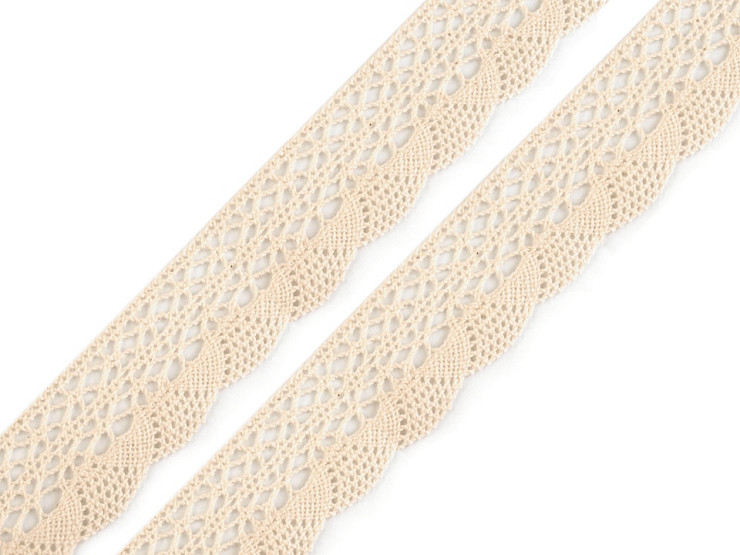 Cotton Bobbin Lace Trim width 32 mm 
