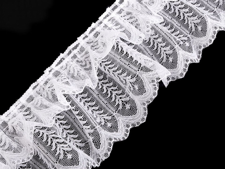 Pleated Lace Trim width 85 mm