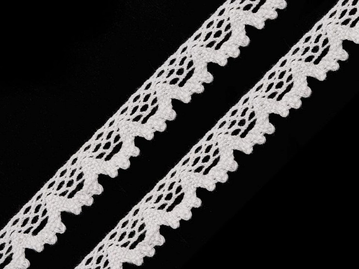 Cotton Bobbin Lace Trim width 14 mm 