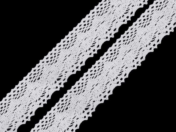 Cotton Bobbin Lace Trim width 40 mm