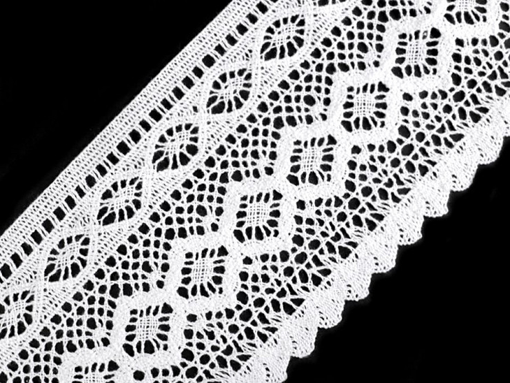 Cotton Bobbin Lace Trim width 12.5 cm