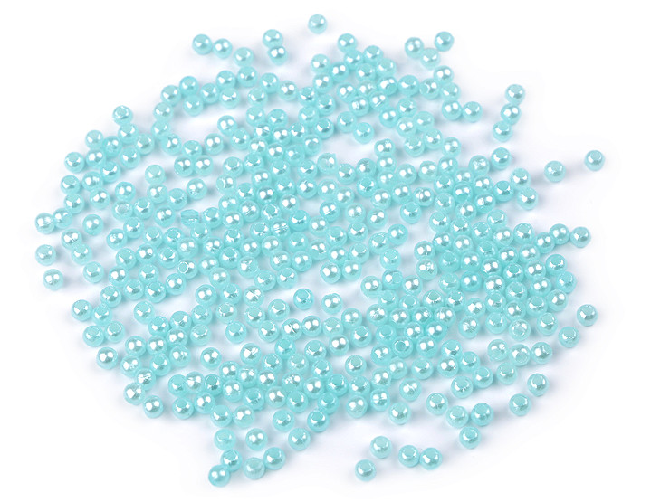 Perles en plastique Glance, Ø 3 mm