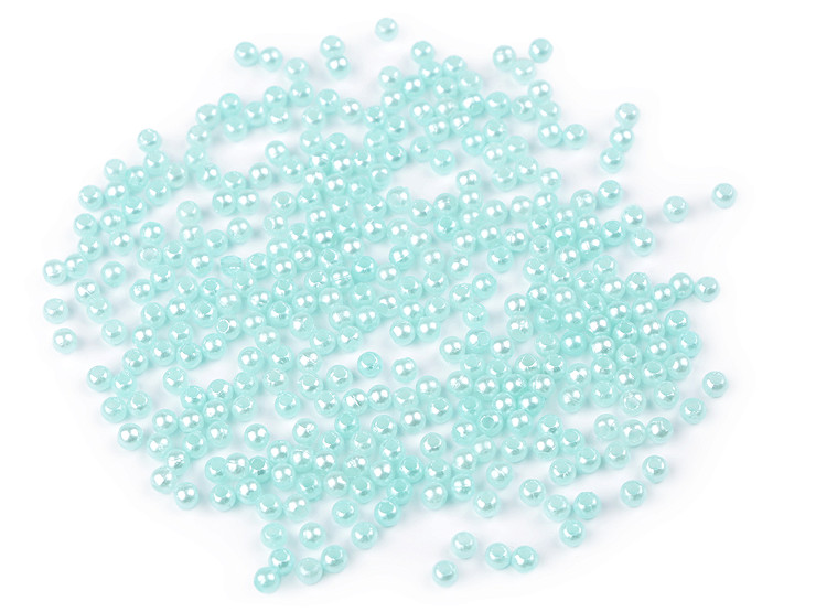 Plastikowe koraliki woskowane / perły Glance Ø3 mm