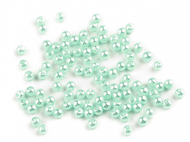 Wachsperlen aus Kunststoff Glance / Perlen Ø4 mm