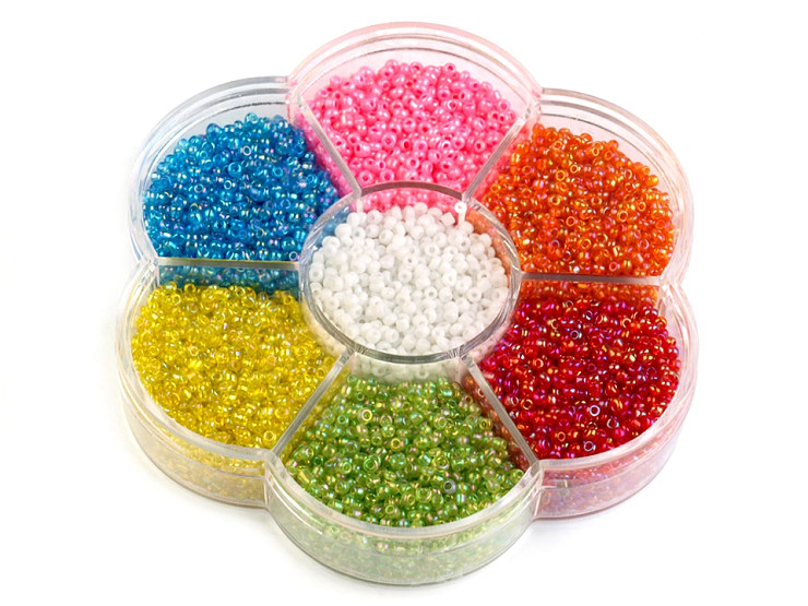 Lot De Perles Rocaille En Verre Blanc Opaque 2mm (taille 12/0) - 30g Pour Création De Bijoux