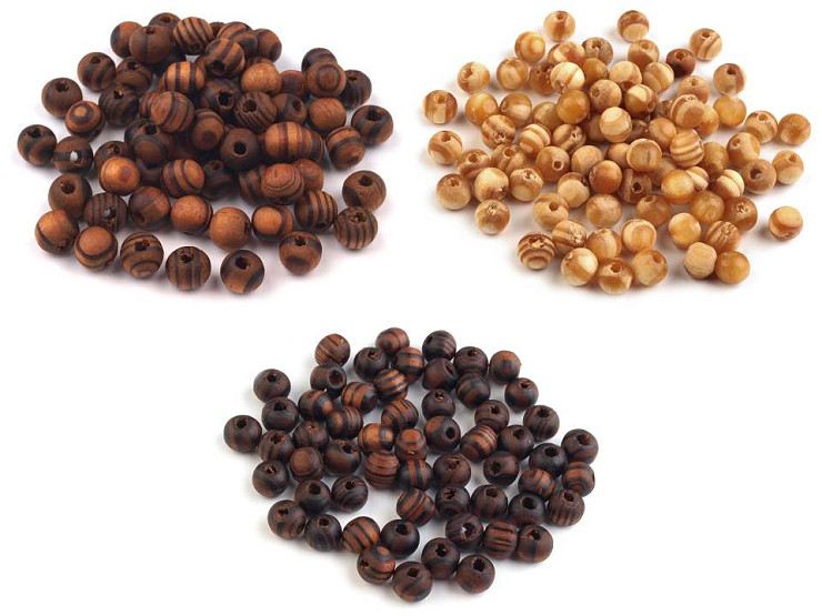 Дървени мъниста Лента Ø8 мм