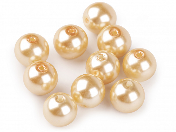 Skleněné voskové perly Ø10 mm