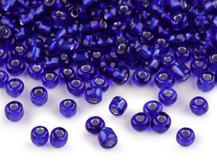 Glass Seed Beads "Rocaille" 6/0 with pulling hole 4mm