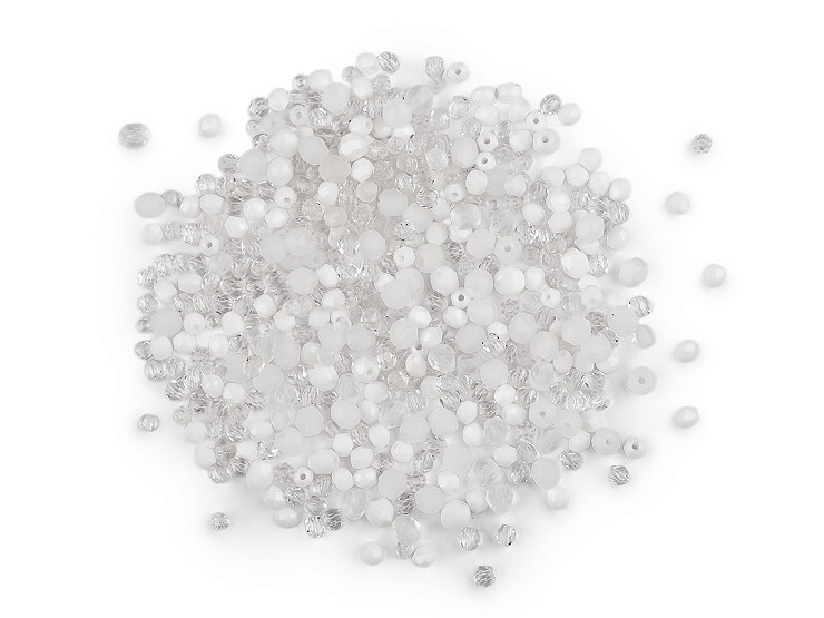 Skleněné korálky ramš broušené ohňovky 2. jakost