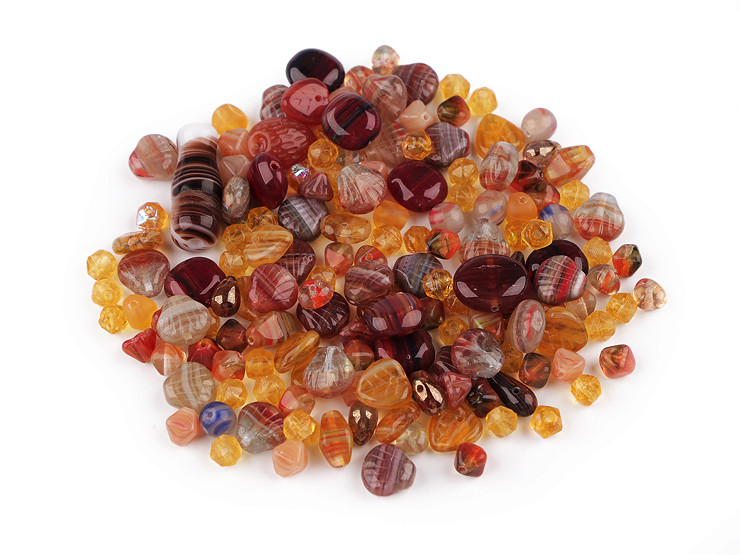 Mixed Rumsh Glass Beads 2nd Quality