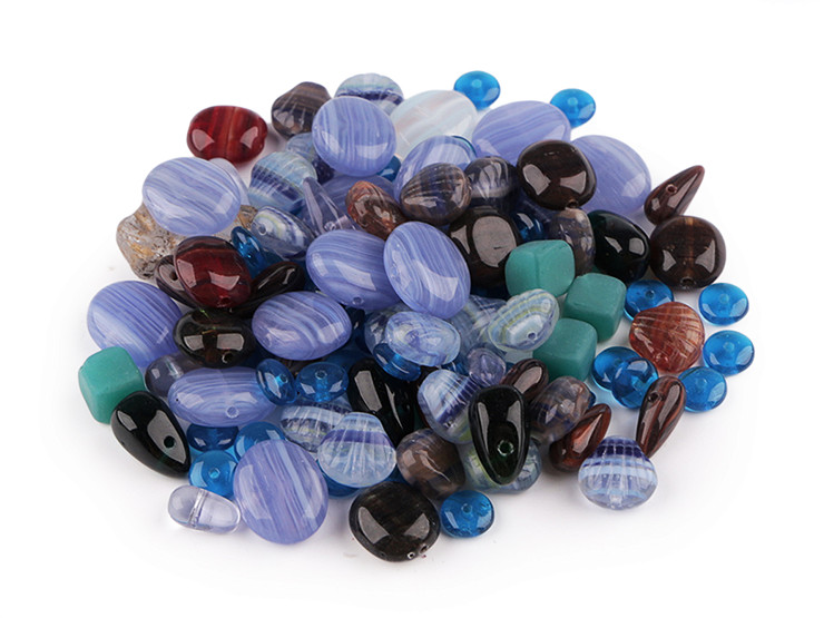 Mixed Rumsh Glass Beads 2nd Quality