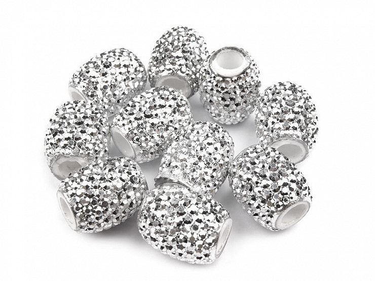 Plastic Charm Beads 13x15 mm