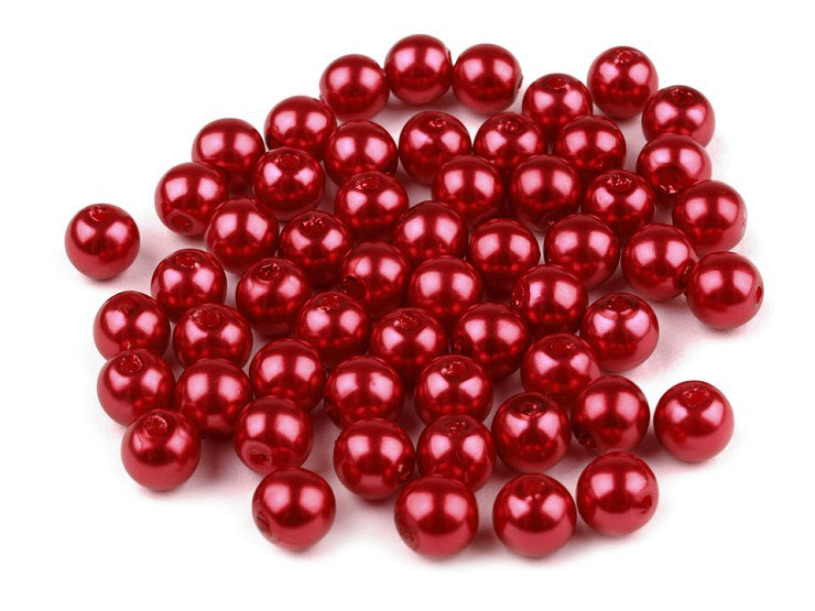 Plastic Imitation Pearl Beads Glance Ø6 mm