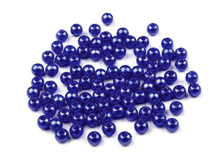 Cuentas de plástico imitación perlas brillantes Ø5 mm