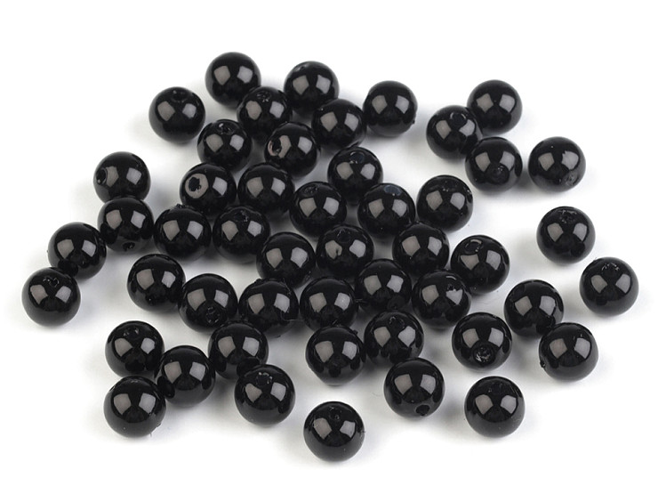 Imitations de perles en plastique Glance, Ø 8 mm