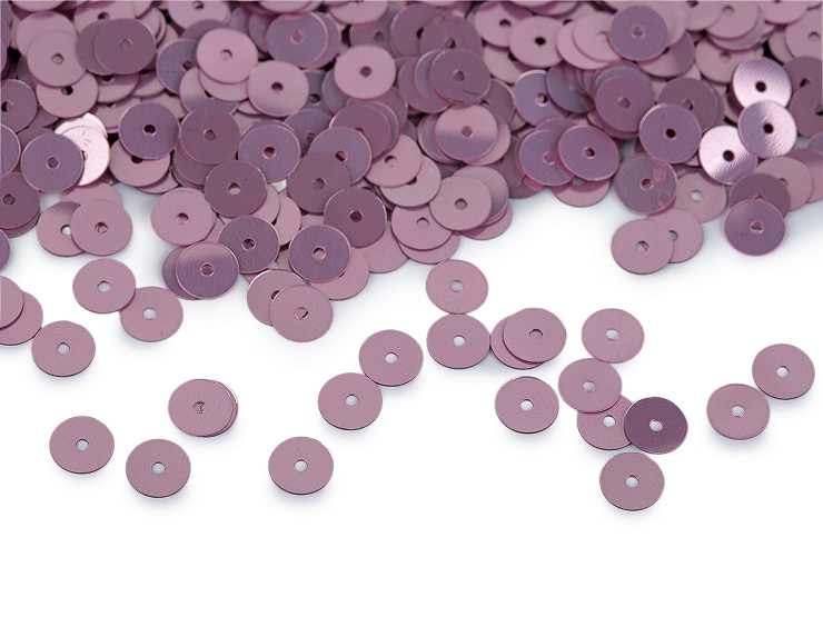 Pailletten glatt Ø6 mm metallisch