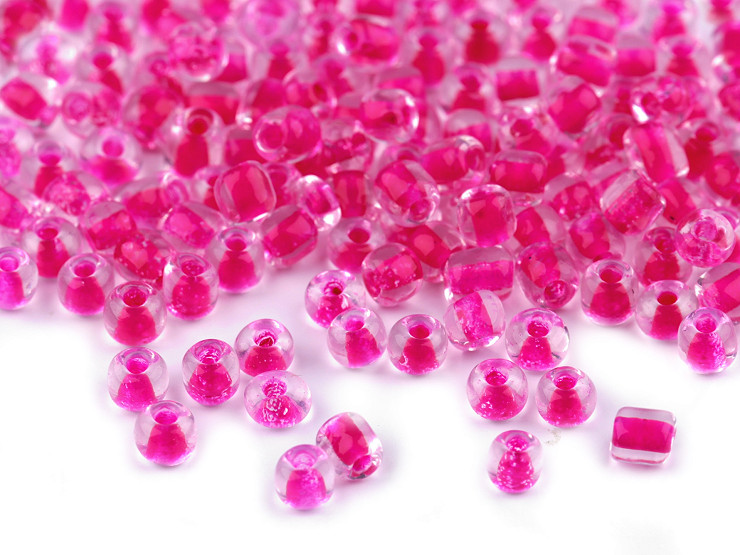 Glass Seed Beads "Rocaille" COLORFUL PULLING HOLE 4mm