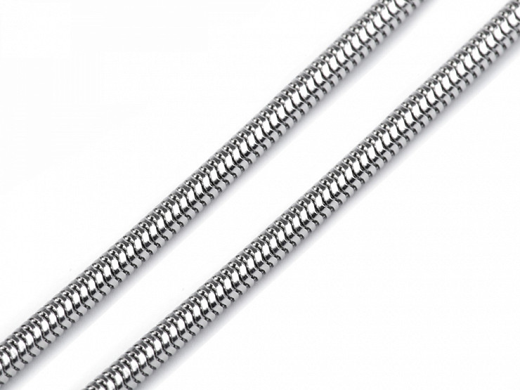 Schlangen-Halskette aus Edelstahl 0,2x49 cm
