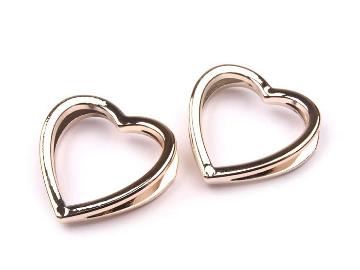 Heart Charm with pulling hole 30x29 mm