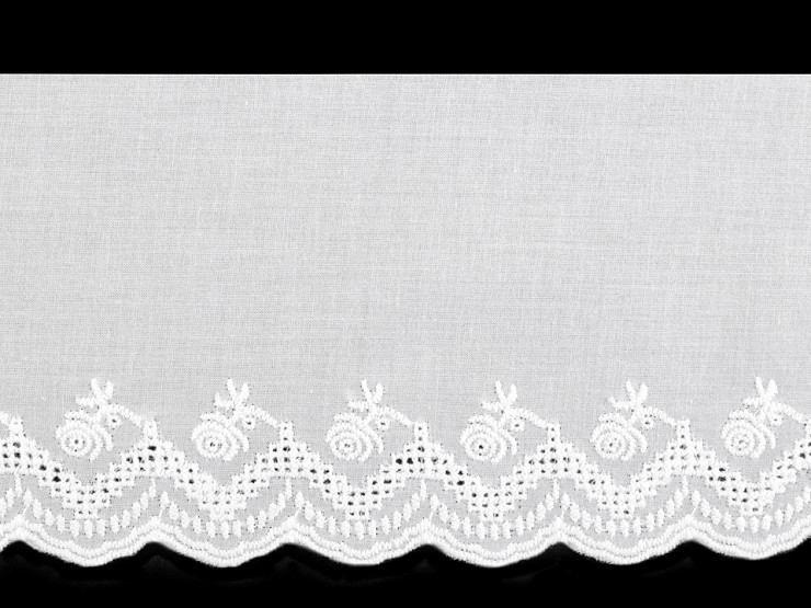 Broderie Anglaise Cotton Eyelet Lace Trim width 11 cm