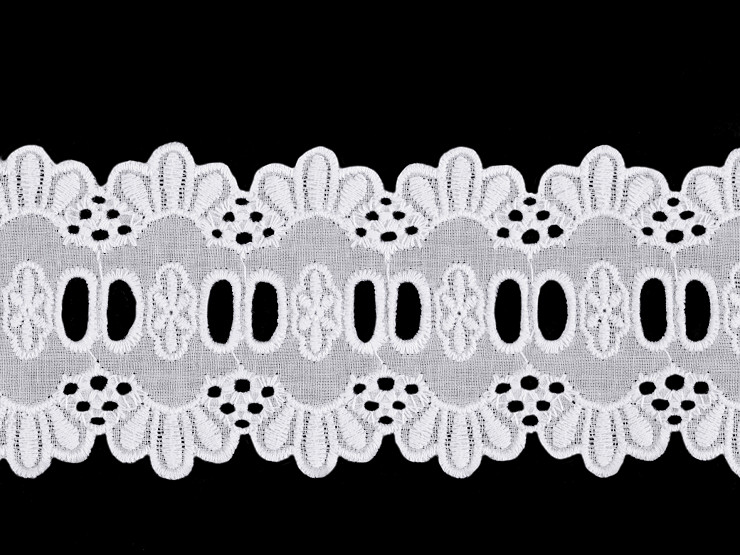 Madeira - Broderie Anglaise Edge Lace Trim width 65 mm