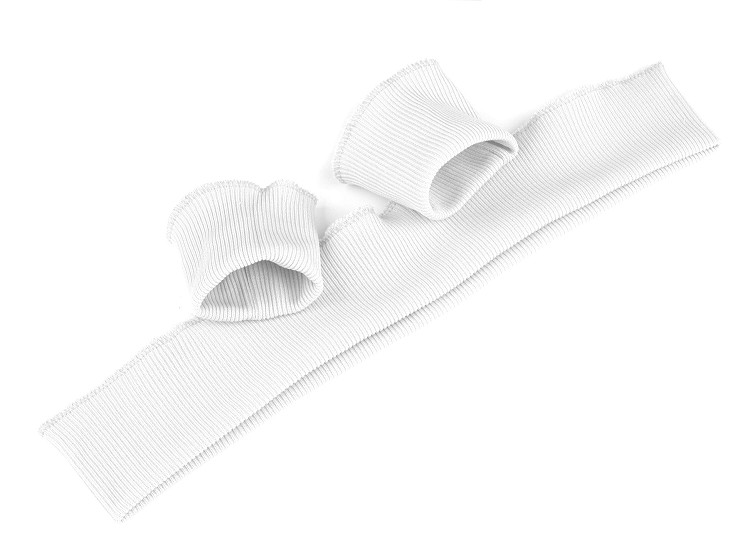 Bord-côte élastique, largeur 7 cm (2x manches, 1x taille)