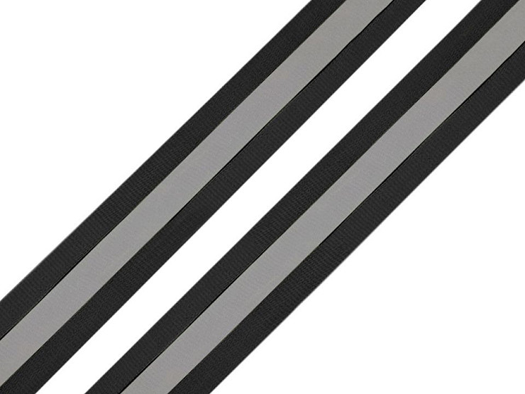 Bandă reflectorizantă textilă, lățime 25 mm